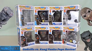 Godzilla vs Kong Funko Pops Unboxing amp Review [upl. by Ecadnak]