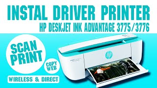 INSTAL DRIVER PRINTER HP DESKJET INK ADVANTAGE 3775  3776 [upl. by Sorkin]