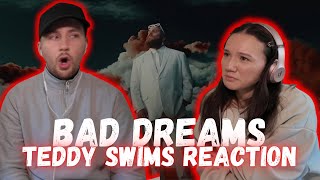 Teddy Swims  Bad Dreams REACTION [upl. by Acinor352]