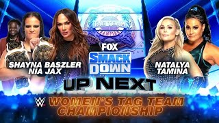 Tamina amp Natalya VS Nia Jax amp Shayna Baszler [upl. by Dian216]