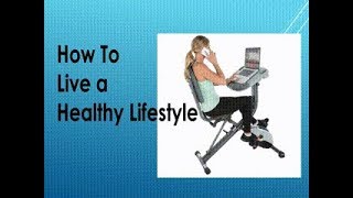 Exerpeutic Workfit 1000 Desk Station Folding Exercise Bike  7150 Review Video [upl. by Latrena]