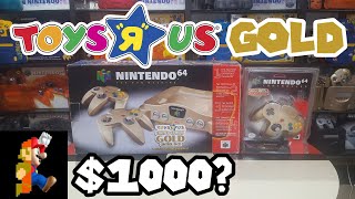 TOYS “R” US Limited Edition GOLD Nintendo 64 Unboxing [upl. by Ise]