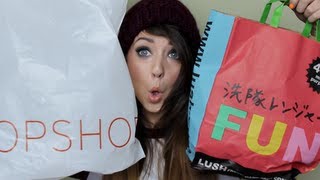 Collective Haul  Topshop Lush HampM FeelUnique amp AA  Zoella [upl. by Nosnirb]