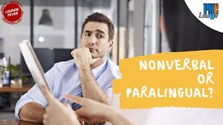 Difference between Nonverbal and Paralingual Communication [upl. by Hterag]