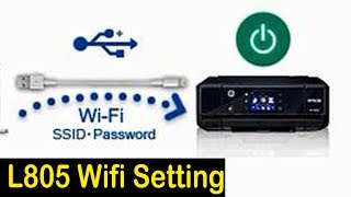 WiFi Setting for Epson L805 Printer [upl. by Ten]