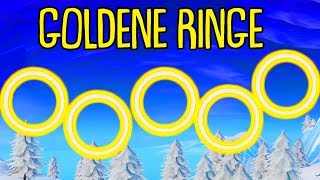 Fortnite Durch goldene Ringe fliegen  14 Tage Fortnite Geschenk [upl. by Jilly]