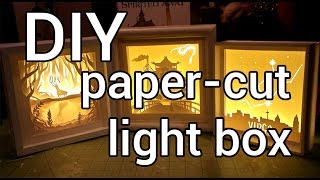 How to Make a Papercut Light Box  DIY [upl. by Nalced]