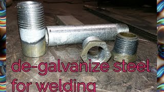 How to degalvanize Steel for welding [upl. by Bandeen2]