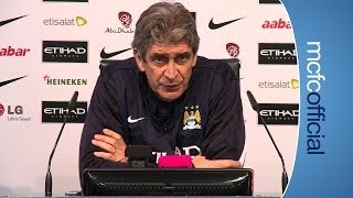 PELLEGRINIS CHRISTMAS JUMPERS City v Arsenal Manuel Pellegrini Press Conference [upl. by Chaffee450]