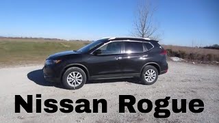 2018 Nissan Rogue SV  review walk around and test drive  100 rental cars [upl. by Gerbold961]