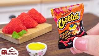 Crispy Miniature Potato Cheetos Cheese Sandwich  ASMR Cooking Mini Food [upl. by Retxab181]