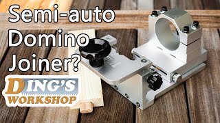 EXCLUSIVE Convert Your Router to a Semiauto Festool Domino Alternative  Tianli Mortising Jig [upl. by Reyem]