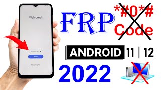 All Samsung 0 Code not Working FRP BYPASS Without PC  Android 1112 [upl. by Anirpas636]