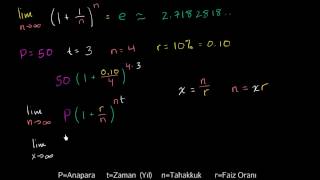 Sürekli Bileşik Faizi Hesaplama Formülü Finans ve Sermaye Piyasaları [upl. by Ruhtracam]