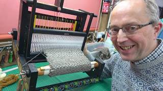 Trying Different Basic Weaving Patterns On A Four Shaft Loom 4K [upl. by Wynne232]