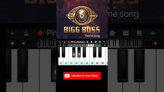 Bigg Boss Theme song Tune on piano salamkhan shorts [upl. by Cyd]