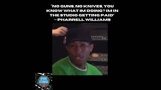 Pharrell Williams words of advice to gang bangers noviolance [upl. by Crocker]