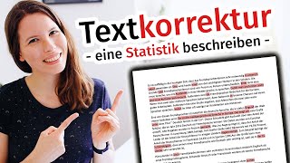 Eine Statistik beschreiben Textkorrektur Deutsch B2 C1 [upl. by Richie]