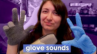 ASMR  glove sounds with small budget mic finger fluttering hand movements [upl. by Leen]