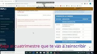 Como seleccionar materias y reinscribirse en la OampM evita hacer la fila [upl. by Gautea]