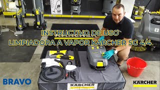 Instructivo de uso Limpiadora a Vapor Karcher SG 44  Bravo Industrial [upl. by Wein]