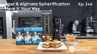 WTF Agar amp Alginate Spherification Have It Your Way WTF  Ep 244 [upl. by Niveb]