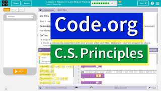 Codeorg Lesson 38 Parameters and Return Practice  Tutorial with Answers  Unit 7 CSP [upl. by Tosch]