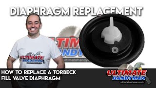 How to replace the washerdiaphragm in a toilet fill valve  Torbeck fill valve [upl. by Midas378]