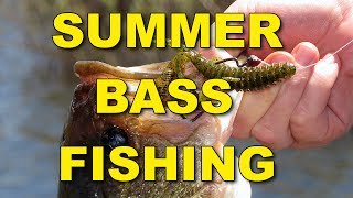 Summer Bass Fishing Techniques and Tips  Bass Fishing [upl. by Anthe911]