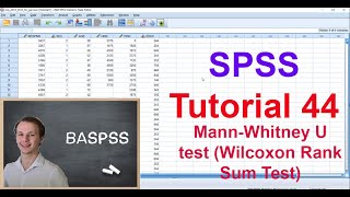 SPSS 44 MannWhitney U Test Wilcoxon Rank Sum Test [upl. by Broeder762]