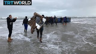 Container Chaos Ship loses 270 containers in North Sea storm [upl. by Ramma]