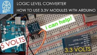 Using a Logic Level Converter to connect 33V modules safely to an Arduino [upl. by Sidonia]