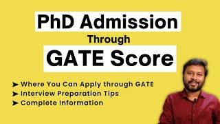 PhD Admission through GATE Score  Where to Apply  Interview amp SOP  All Bout Chemistry [upl. by Brynne558]