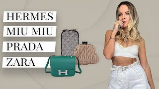 Моя Коллекция Сумок Часть 2 ZARA HERMES PRADA THE ROW [upl. by Lauri]