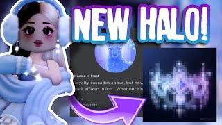 WINTER HALO ANNOUNCED IN ROYALE HIGH  Glitterfrost Updaate 2023 [upl. by Venita274]