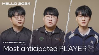 ENG SUB Most Anticipated Player  Hello 2024 LCK Interview [upl. by Llerdnad]