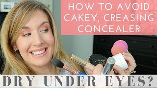 Dry Under Eyes Cakey Concealer Issues 8 Concealer Tips amp Tricks [upl. by Gleason382]