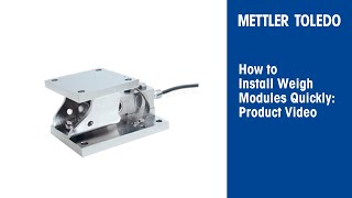 How to Install Weigh Modules Quickly  Product Video  METTLER TOLEDO Industrial  en [upl. by Nanji]