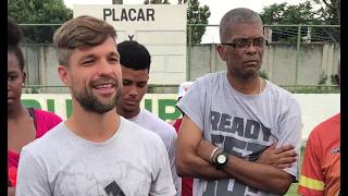 Diego conhece projeto em realengo no Rio de Janeiro [upl. by Mezoff]