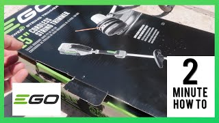 EGO 15 Inch Cordless String TrimmerUnboxing and Put TogetherSimple and Easy [upl. by Duma]