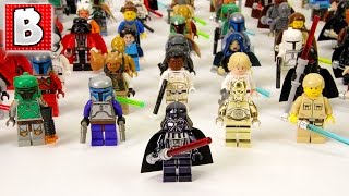 Every Lego Star Wars Minifigure Ever Made 800 Minifigs [upl. by Ehcrop]