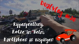 DUALVLOG 20  Rippenprellung Kotze im Helm Kartfahren in Bispingen [upl. by Georgi]