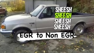 Ford Ranger 23 EGR change to Non EGR [upl. by Ain295]