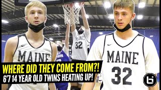 BASKETBALL TWINS 67 8TH GRADERS FROM MAINE DESTROYING COMPETITION ACE  COOPER FLAGG HIGHLIGHTS [upl. by Eeraj]