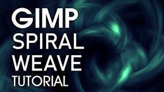 How to Make an Abstract Spiral Weave Effect with Gimp [upl. by Tadio]