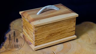 from Log to DovetailTreasureBox with Handtools [upl. by Nwahsyt551]