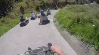 Rotorua Luge Shunts and Crashes [upl. by Akemad]