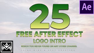 Best 25 free Logo Intro After Effects Template  Copyright Free [upl. by Enelram838]