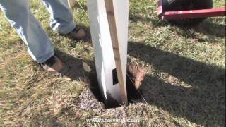 How to install vinyl fencing  layout and post installation [upl. by Ailahs]