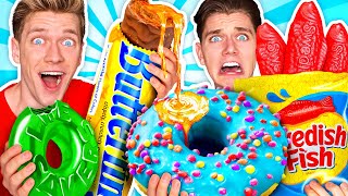 Making Giant Sour Candy How To Make The World’s Largest DIY Real vs Gummy Food At Home Challenge [upl. by Iramat919]